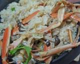 食べ終わった蟹で蟹おこわ作り方10写真