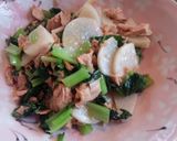 ★簡単★長いもと小松菜のシーチキン炒め作り方4写真