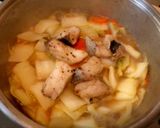 鮮魚白菜湯｜白身魚と白菜のスープ作り方8写真