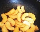 簡単！フライパンでシナモン焼きりんご☆作り方4写真