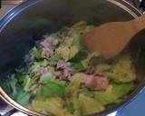 簡単✨豚汁風！豚バラキャベツ味噌汁✨作り方3写真