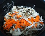 発芽米できのこの炊き込みご飯作り方2写真