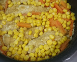 発芽玄米のささみ＆野菜の炊き込みご飯作り方3写真