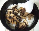 焼き椎茸と生姜味噌の混ぜご飯♫作り方5写真
