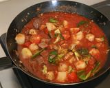 超簡単！肉と野菜のトマトソース煮込み！作り方9写真
