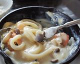 中華豆乳クリームモチモチうどんドリア作り方9写真