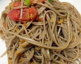 簡単！早い！エビ梅そば作り方3写真