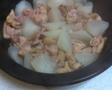 柔らか鶏ももとほくほく大根のすき焼き作り方7写真
