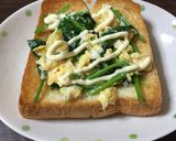 朝食に☆ホウレンソウと卵のトースト作り方4写真