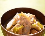 根菜とシーチキンの酒粕汁✿作り方6写真