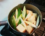 簡単！長ねぎトロトロ＊肉豆腐作り方3写真