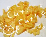 秋ふわふわ!フライパンで柿のどら焼き作り方2写真