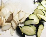 レトルトボロネーゼに一手間焼き野菜パスタ作り方2写真
