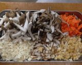 キノコたっぷり秋の炊き込みご飯作り方4写真