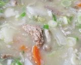 大豆のお肉で＊具だくさん食べる味噌汁作り方3写真
