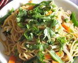 パクチー香る中華風味の青唐辛子焼きそば作り方11写真