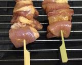 魚焼きグリルで焼く、コンソメ味のやきとり作り方6写真