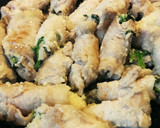おからとほうれん草の豚肉ロール焼き作り方2写真