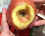 りんごのむき方✳︎ピーラーでキレイに作り方3写真