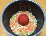 丸ごとトマトの優し〜炊き込みご飯作り方4写真