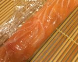 一口前菜♪サーモンのチーズきゅうり巻き作り方2写真