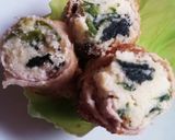 おからとほうれん草の豚肉ロール焼き作り方4写真