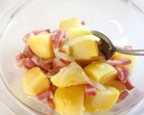 レンジで簡単☆ベーコンポテトサラダ作り方4写真