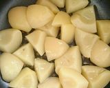 材料4つ！フライパンで桃缶もちもちケーキ作り方2写真