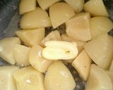 材料4つ！フライパンで桃缶もちもちケーキ作り方3写真