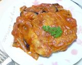 鶏もも肉と茄子のトマトソース煮込み作り方4写真