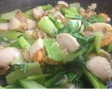 帆立と青梗菜のヘルシー中華クリームパスタ作り方5写真