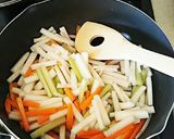 お酒のつまみ 大根きんぴら作り方3写真