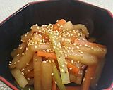 お酒のつまみ 大根きんぴら作り方5写真