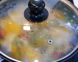 カボチャと豆苗のトマトポークソテー作り方2写真