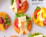 抱っこクマクッキー型のチーズオードブル作り方4写真