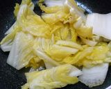 簡単！白菜とツナと塩昆布のクリームパスタ作り方1写真