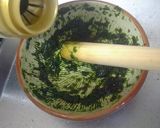 サーモンと塩麹漬け豆腐、春菊ソースで作り方4写真