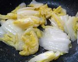 簡単！白菜とツナと塩昆布のクリームパスタ作り方2写真
