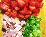 朝食に♫トマトが美味い！オープンオムレツ作り方2写真