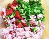 朝食に♫トマトが美味い！オープンオムレツ作り方3写真