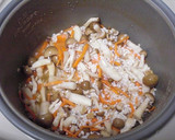 焼あたりめととしめじの炊き込みご飯作り方4写真
