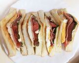 朝食ランチに♢トーストサンドイッチ作り方3写真