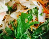シャキシャキ水菜と根菜の胡麻酢サラダ作り方7写真