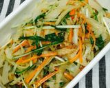 シャキシャキ水菜と根菜の胡麻酢サラダ作り方8写真