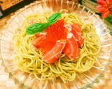 炙りサーモンといくらの親子ジェノベーゼ作り方3写真