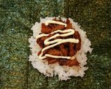 大豆のお肉で韓国風おにぎらず作り方5写真