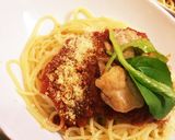 トマトと鶏肉のパスタ作り方13写真