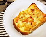 超簡単！秋の味覚！旬の柿　チーズトースト作り方3写真