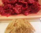 生姜と牛肉の炊き込みご飯作り方1写真