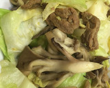 "大豆のお肉"とキャベツのマヨカレー炒め作り方5写真